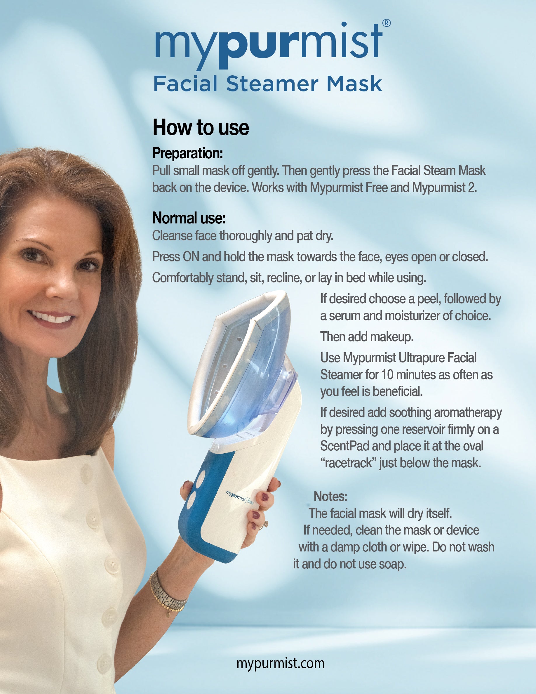 NEW! Mypurmist Facial Steam Mask - Accessory